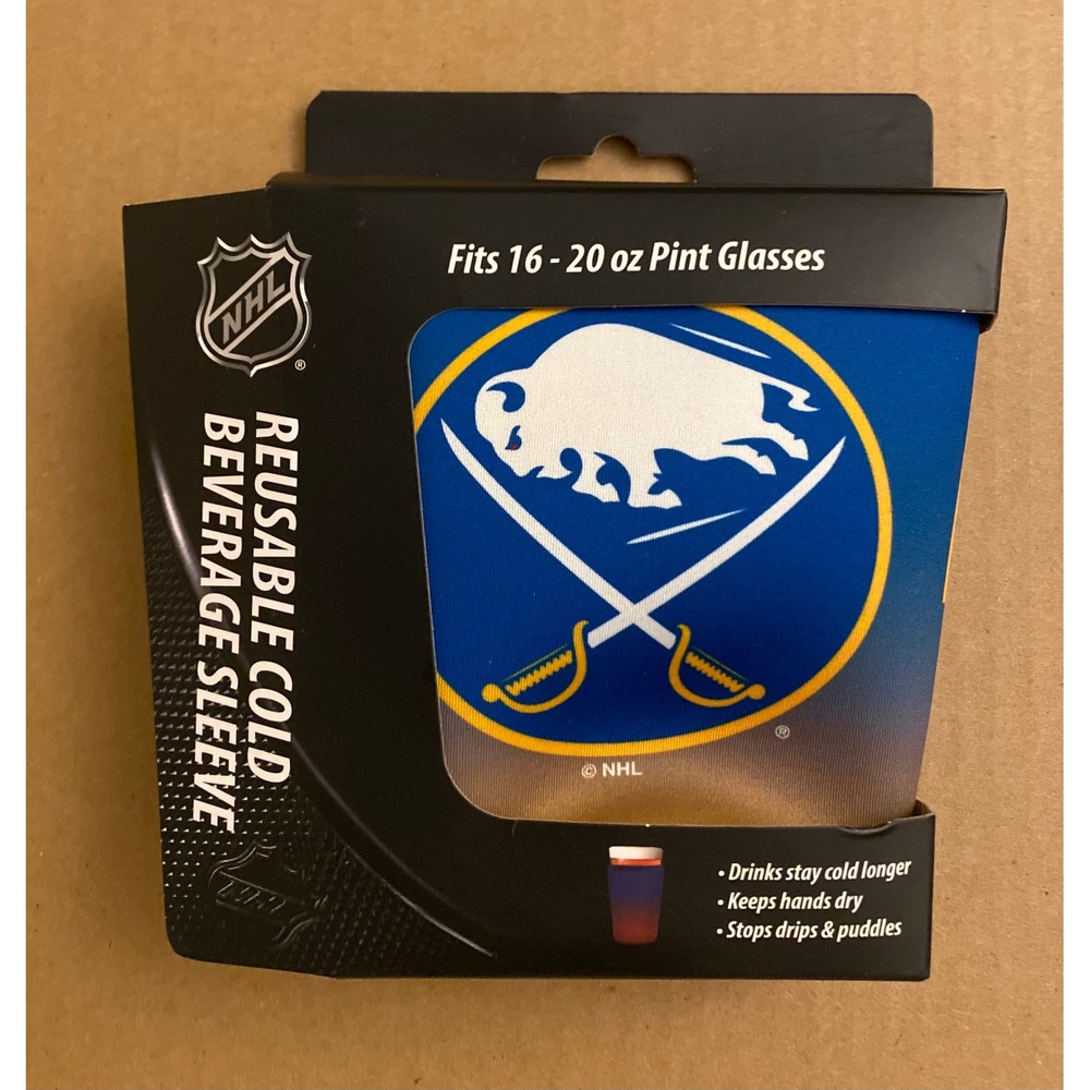 Buffalo Sabres NHL Sok-It Ombre Pint Glass Sleeve Beverage Insulator 16-20oz NEW